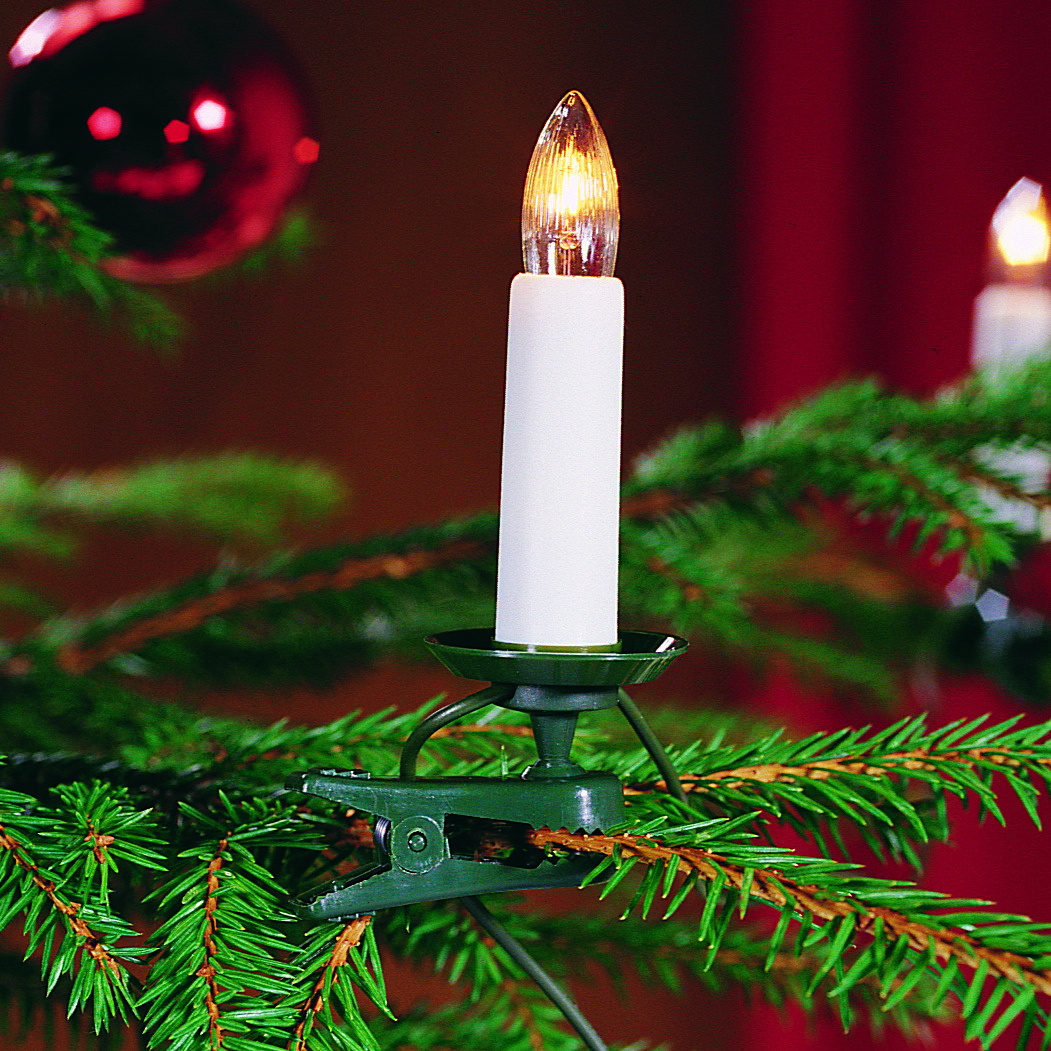 Julgransbelysning varmvit 16LED 7,5m Blanco De Konstsmide - Este cl&aacute;sico juego de luces navide&ntilde;as para &aacute;rbol, con 16 luces blancas, ba&ntilde;a el &aacute;rbol con un brillo c&aacute;lido y acogedor.