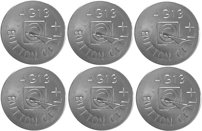 Batería Pack De 6 AG13/LR44 Plata De Star Trading - 