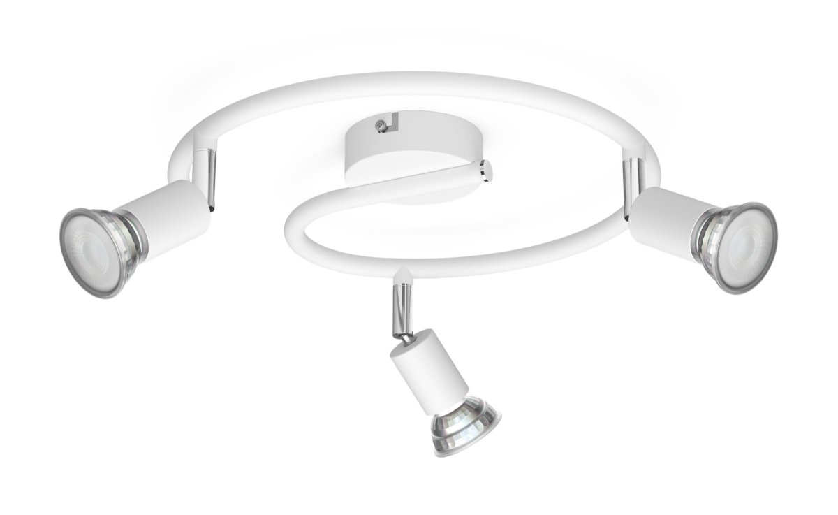 Limbali 3 Blanco foco de techo De Philips - Combínalo con una fuente de luz LED GU10 de Philips y obtendrás una iluminación de alta calidad que durará años.