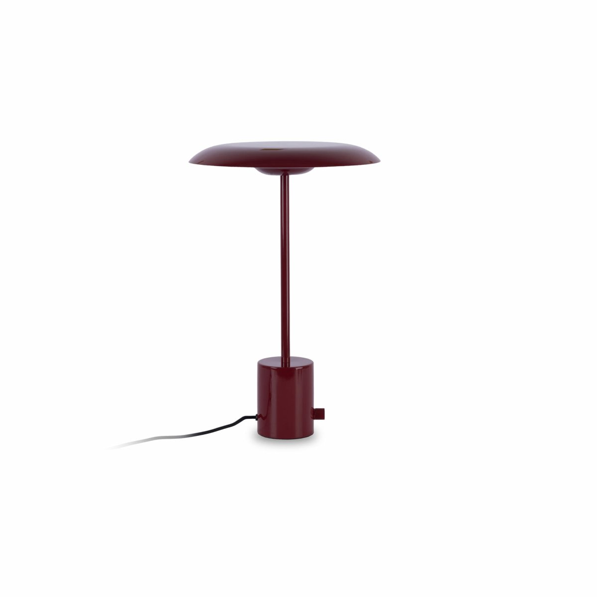 Hoshi 40cm borgoña lámpara de mesa De Faro Barcelona - Hoshi es una l&aacute;mpara de dise&ntilde;o con una silueta elegante, una base robusta y un LED integrado (12 W, 2700 K) que emite una luz c&aacute;lida y agradable.