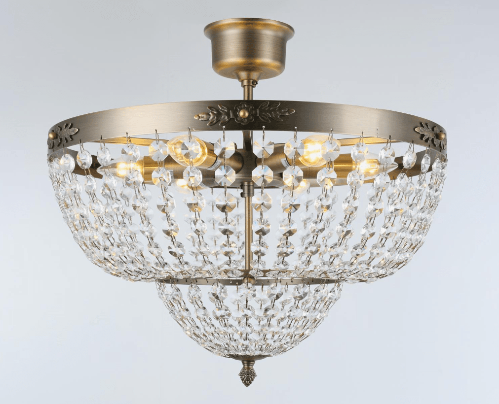 Victoria Ø45 Latón antiguo cristal De Norrsken Design - El acabado de latón antiguo resalta el aspecto clásico de la lámpara y la convierte en un complemento perfecto tanto para entornos tradicionales como modernos.