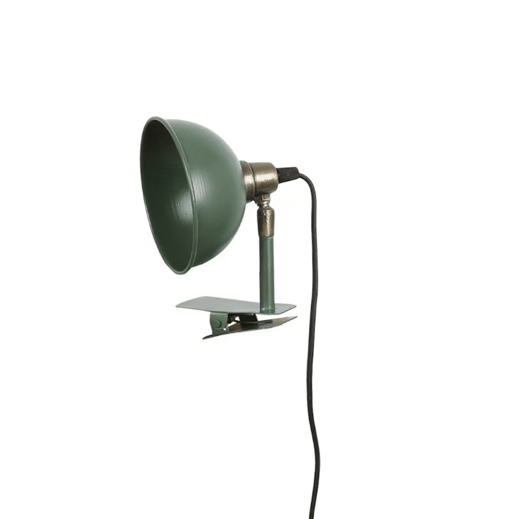Pelle Verde lámpara de pinza De Strömshaga - L&aacute;mpara de mesa que se puede fijar al cabecero, al alf&eacute;izar de una ventana o al borde de una mesa o estanter&iacute;a.