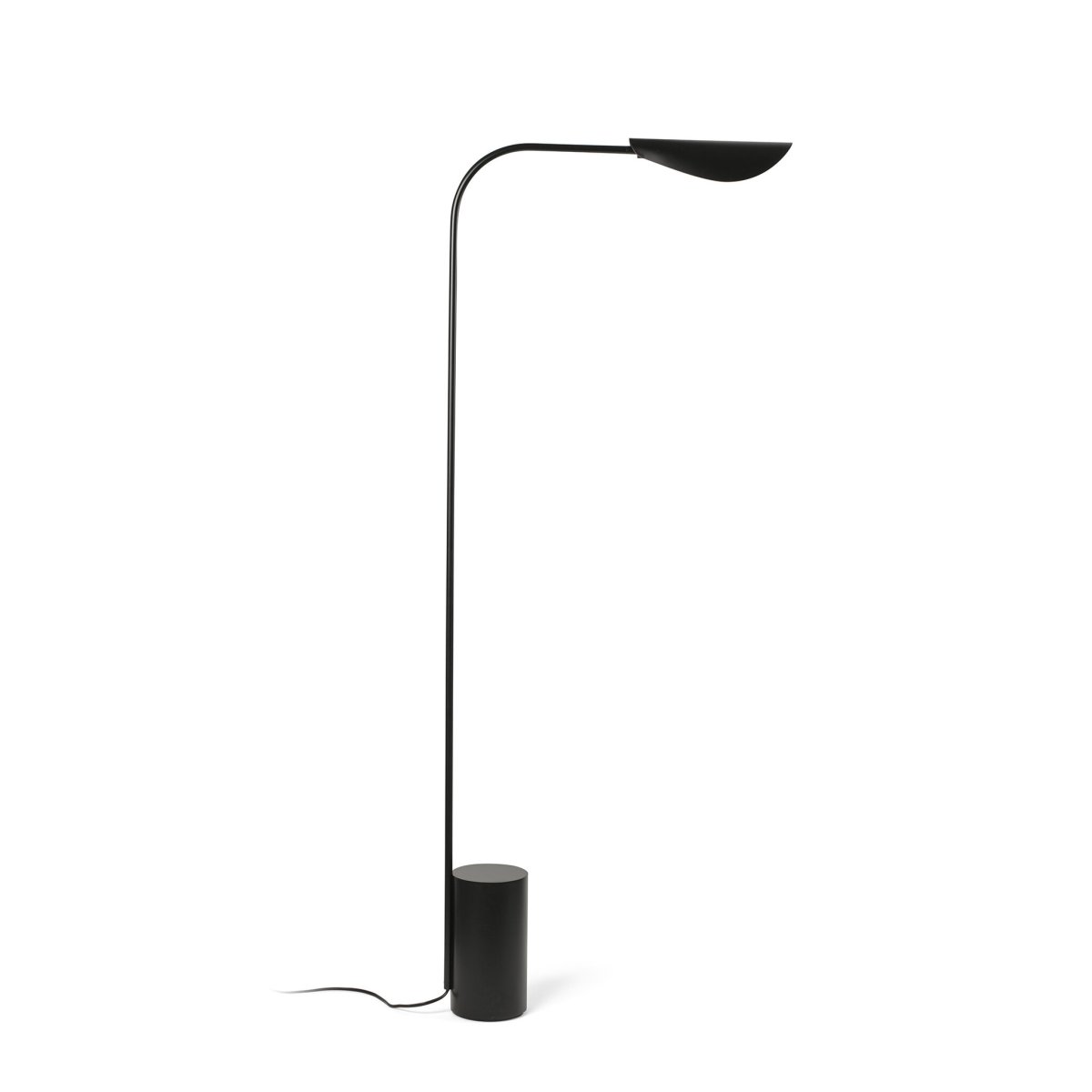 Liggera Negro lámpara de pie De Faro Barcelona - Gracias a su ligereza y est&eacute;tica elegante, Liggera se integra en cualquier ambiente, desde el hogar moderno hasta el espacio de trabajo creativo, y transmite una sensaci&oacute;n de calma y equilibrio.