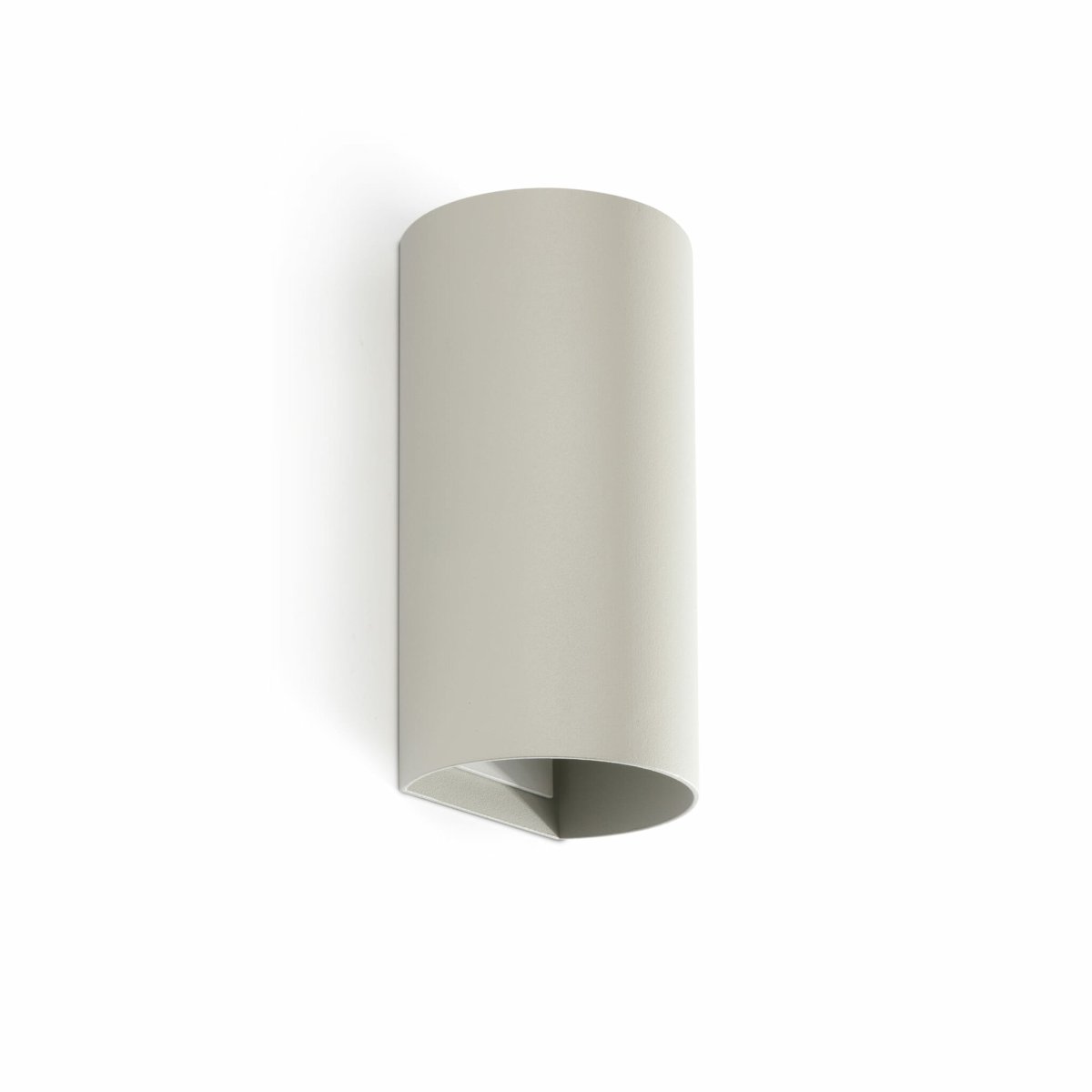Sole 15cm Gris lámpara de pared De Faro Barcelona - Sole es una l&aacute;mpara de pared compacta y redonda con acabado gris que combina elegantemente funcionalidad y forma.