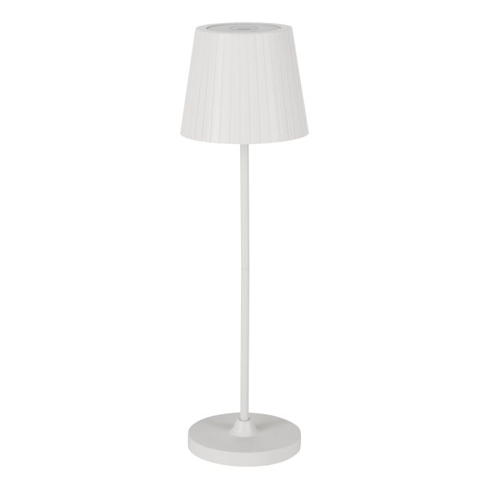 Cabozo 37cm Blanco portátil De Eglo - La lámpara dispone de un regulador táctil para controlar fácilmente la luz y está protegida contra salpicaduras de agua con clase de protección IP44.