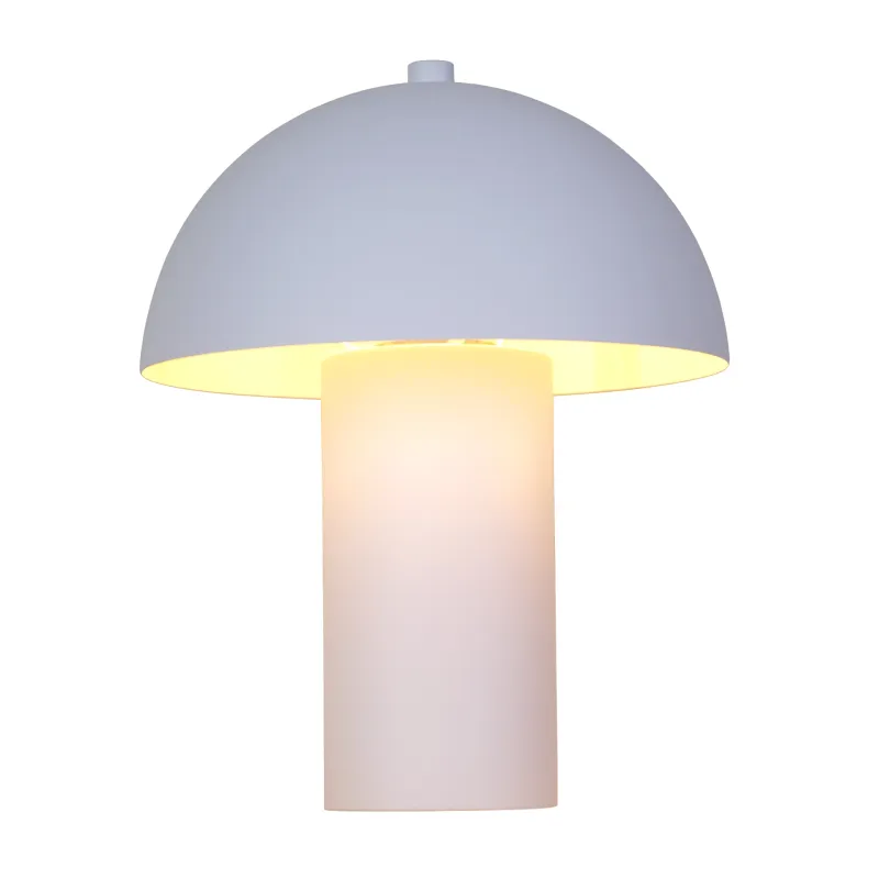 Bert 26cm Blanco lámpara de mesa De Globo Lighting - Med sin minimalistiska elegans sm&auml;lter bert harmoniskt in i moderna hem och blir en stilfull inredningsdetalj.