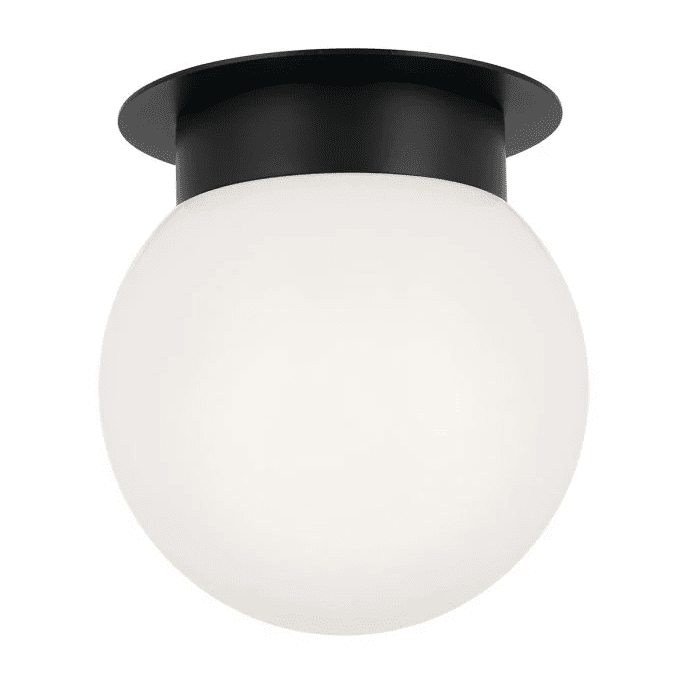Albers Ø20 Negro plafón De Elstead Lighting - Su elegante dise&ntilde;o con soporte de techo negro complementa una variedad de estilos de interior.