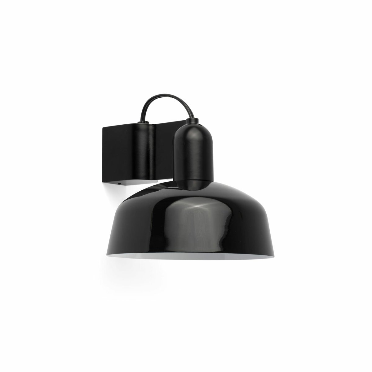 Tatawin Ø18 Negro lámpara de pared De Faro Barcelona - Tatawin es una l&aacute;mpara de pared con estructura negra y pantalla met&aacute;lica negra que proporciona una luz focalizada.