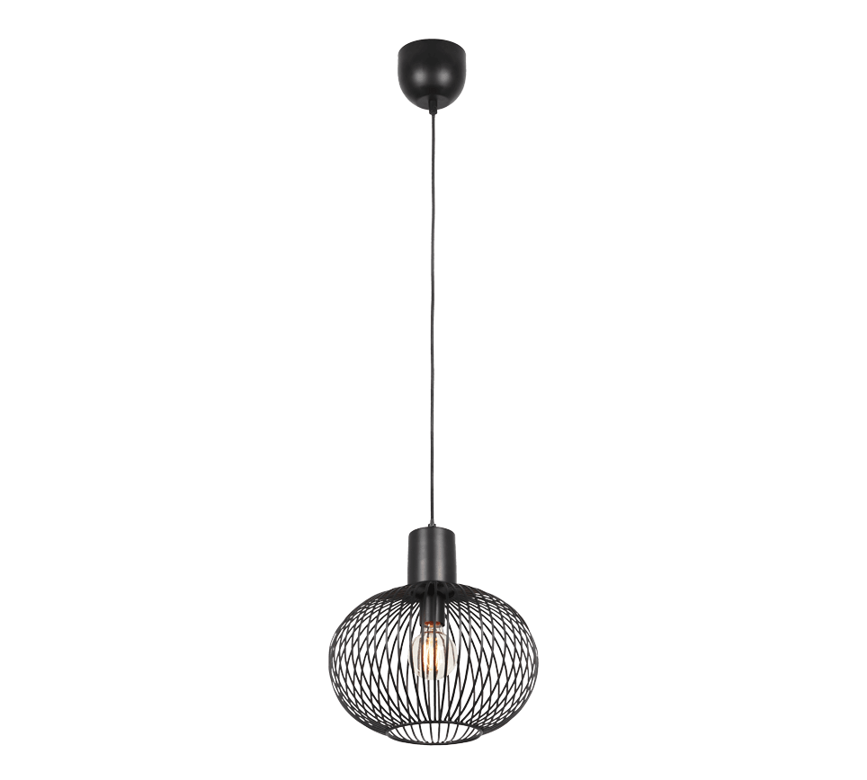 Gila Ø33 Negro Lámpas de techo De Trio Lighting - 