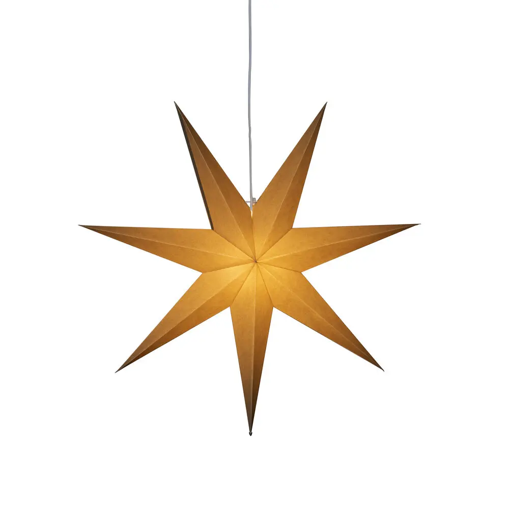 Estrella De Papel Ø78 Beige De Konstsmide - Ilumina la oscuridad de diciembre con esta cl&aacute;sica estrella de papel en tono beige.