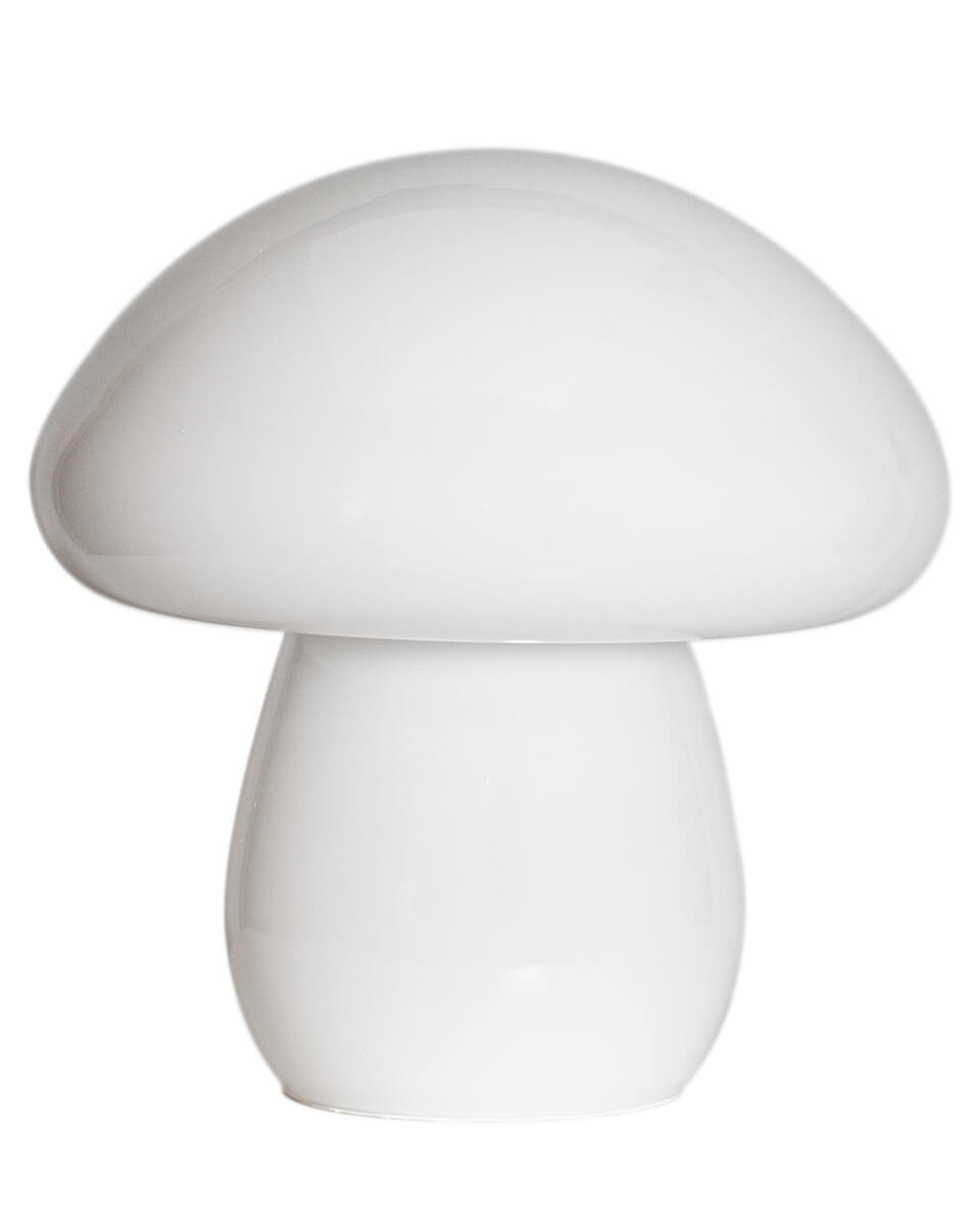 Mira Mushroom 30cm Blanco lámpara de mesa De By Rydéns - La l&aacute;mpara no es solo una fuente de luz funcional, sino tambi&eacute;n un detalle art&iacute;stico que resalta su interior con su dise&ntilde;o inspirado en la naturaleza y su calidad artesanal.