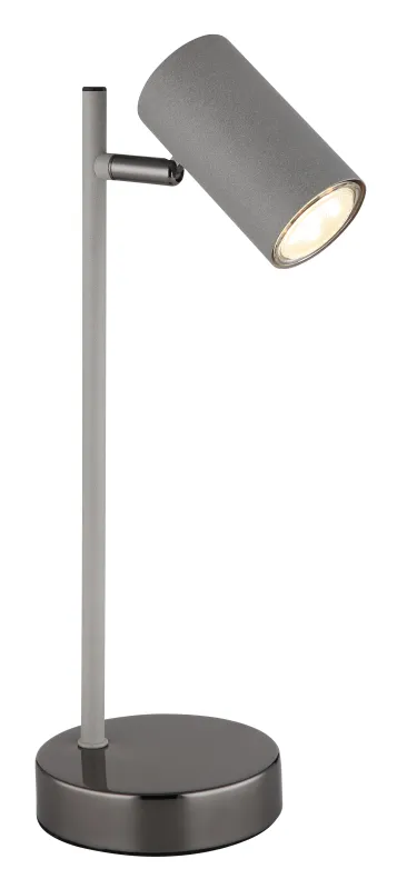 Robby 35cm Gris lámpara de escritorio De Globo Lighting - Robby &auml;r en praktisk skrivbordslampa som blir ett stilfullt tillskott till ditt hem.