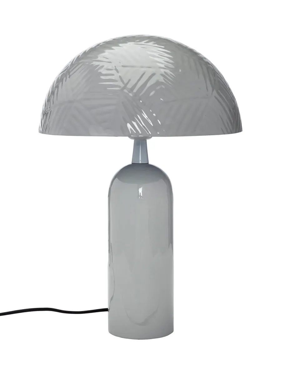 Carter 45cm Gris lámpara de mesa De PR Home - La base de la lámpara mide 35 cm de alto y 10 cm de profundidad, cable de plástico negro de 170 cm con interruptor de encendido aprox.