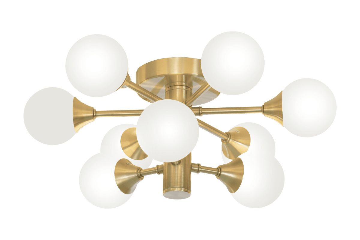 Cosmos Ø45 Latón mate lámpara de baño De Aneta Lighting - Cosmos es una l&aacute;mpara de techo &uacute;nica para ba&ntilde;os que proporciona una luz agradable.