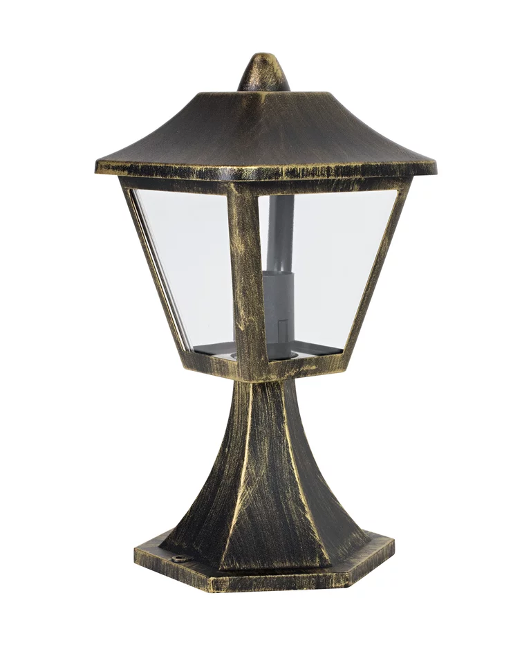 Tradition 32cm Negro/dorado De Ledvance - Tradition es un elegante farol de puerta con un dise&ntilde;o atemporal en negro y dorado, inspirado en los faroles cl&aacute;sicos.