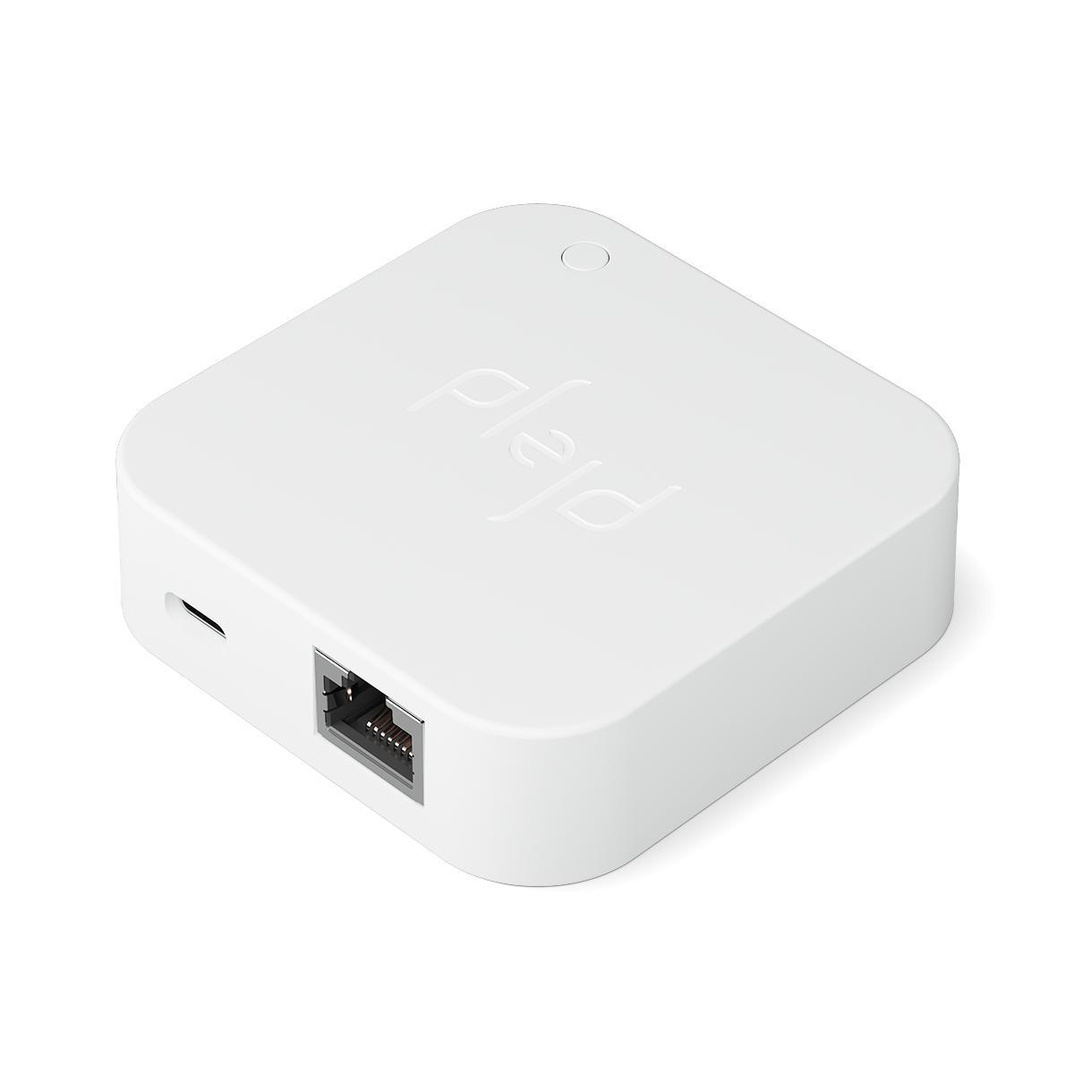 Imagen ampliada de Gateway Bluetooth Internet De Plejd - Conecte la puerta de enlace a la red local mediante el cable de red y a una toma de corriente con el adaptador de corriente.
