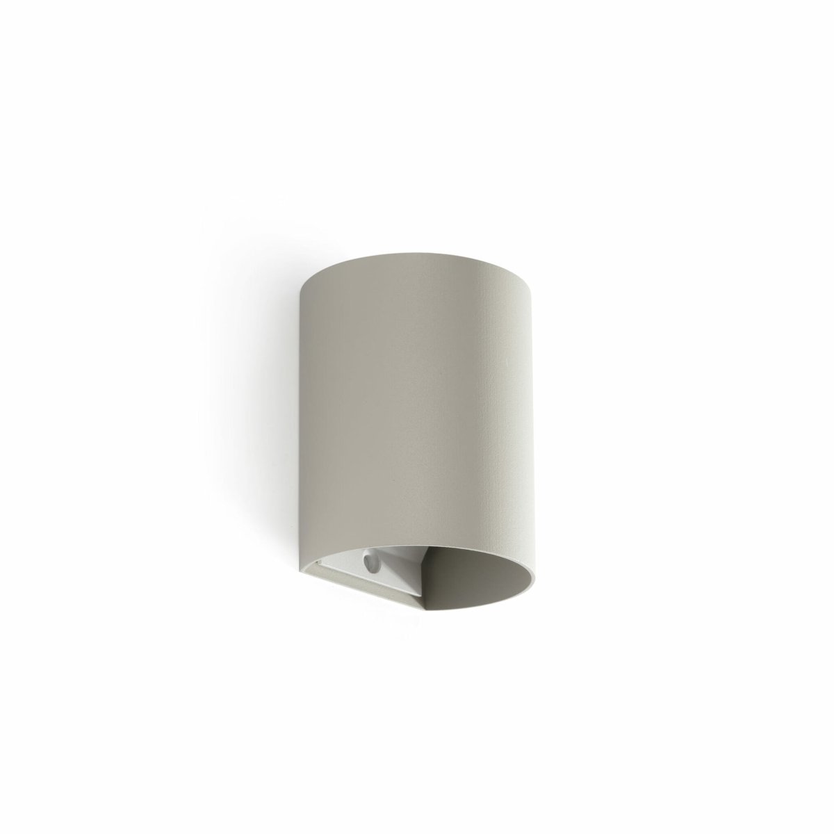 Sole 10cm Gris lámpara de pared De Faro Barcelona - Disponible en dos tama&ntilde;os y con distribuci&oacute;n de luz unilateral o bilateral, es ideal para pasillos, escaleras y espacios reducidos.