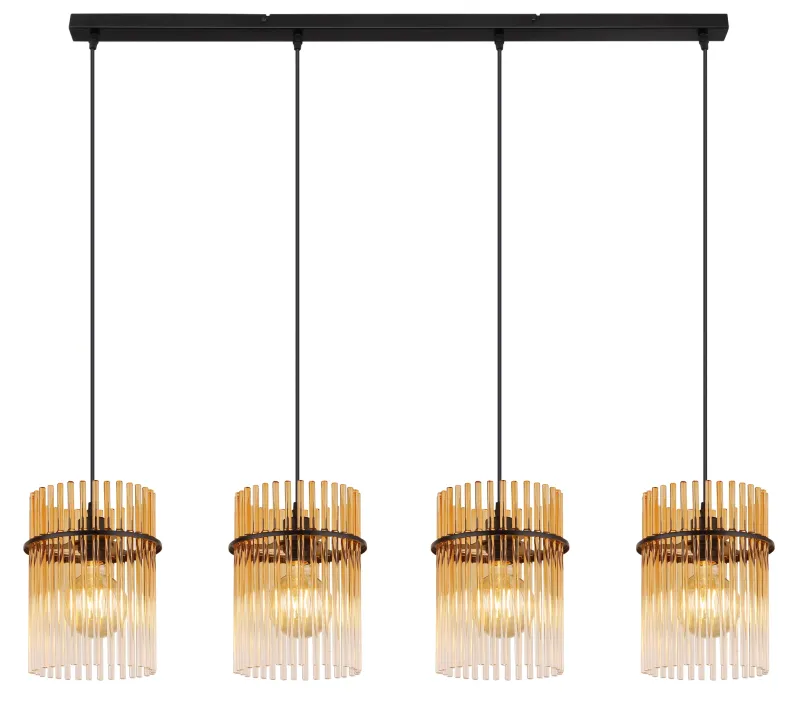 Gorley 110cm Ámbar Lámpas de techo De Globo Lighting - Gorley&nbsp;takpendel kombinerar elegant design med h&ouml;g funktionalitet och blir en sofistikerad inredningsdetalj i ditt hem.