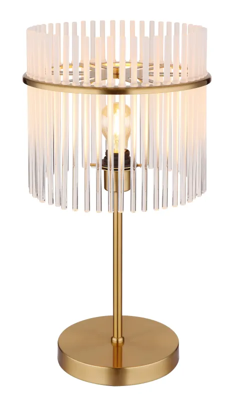 Gorley 55cm Oro lámpara de mesa De Globo Lighting - Med sitt genomt&auml;nkta utf&ouml;rande och h&ouml;gkvalitativa material sm&auml;lter Gorley harmoniskt in i moderna inredningsstilar och ger varje rum en stilfull touch.