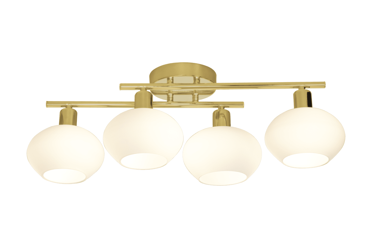 Elba 60cm Latón mate lámpara de baño De Aneta Lighting - La l&aacute;mpara de techo Elba es la l&aacute;mpara de ba&ntilde;o perfecta para todos aquellos que quieran darle a su ba&ntilde;o un toque moderno.
