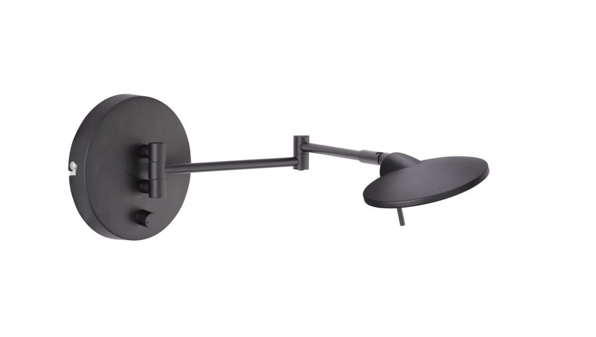 Kazan 55cm Negro lámpara de pared De Trio Lighting - 
