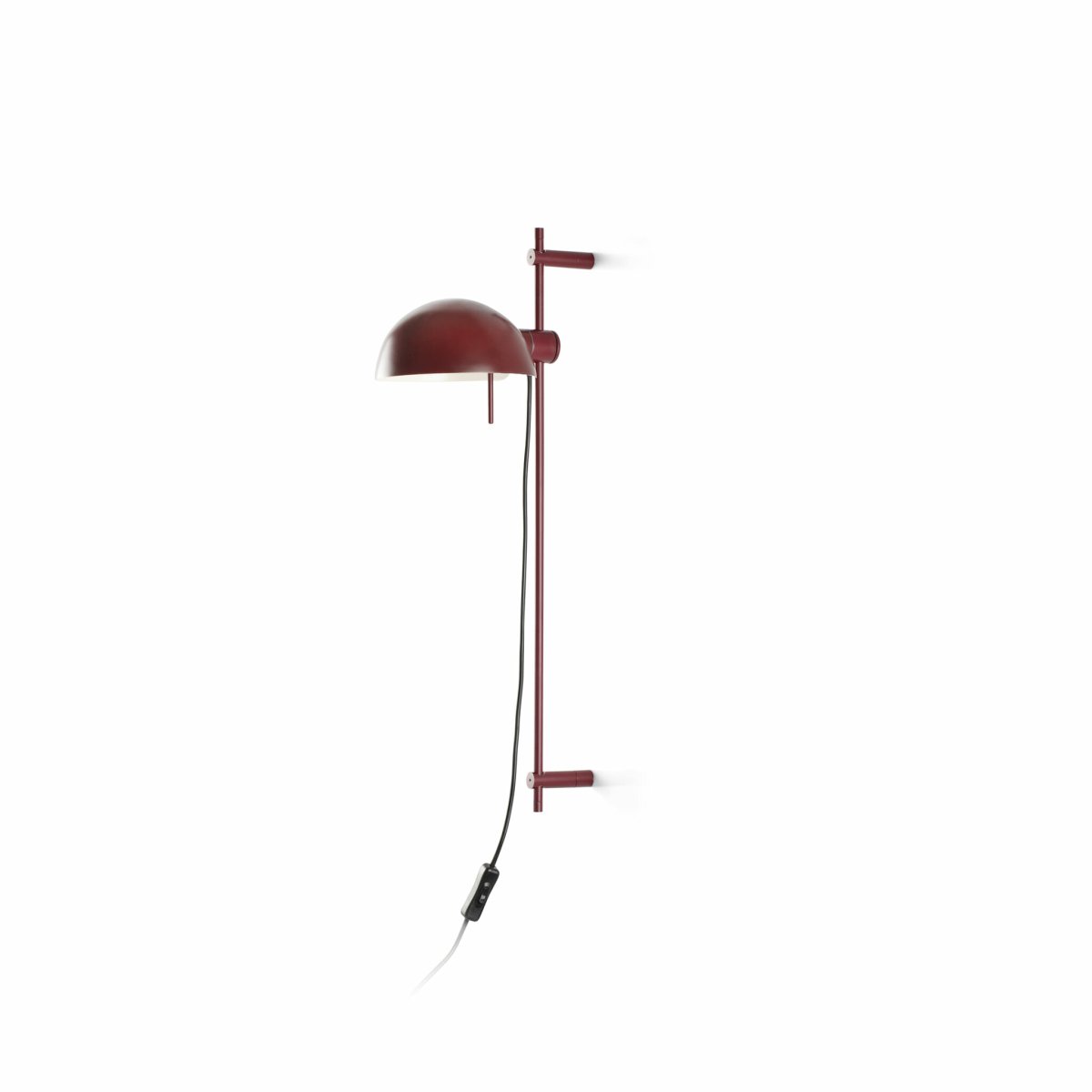 Matilda 60cm borgoña lámpara de pared De Faro Barcelona - La pantalla giratoria y el ajuste de altura ofrecen gran flexibilidad y permiten diferentes configuraciones de luz, perfecta tanto para iluminaci&oacute;n de fondo como de ambiente.