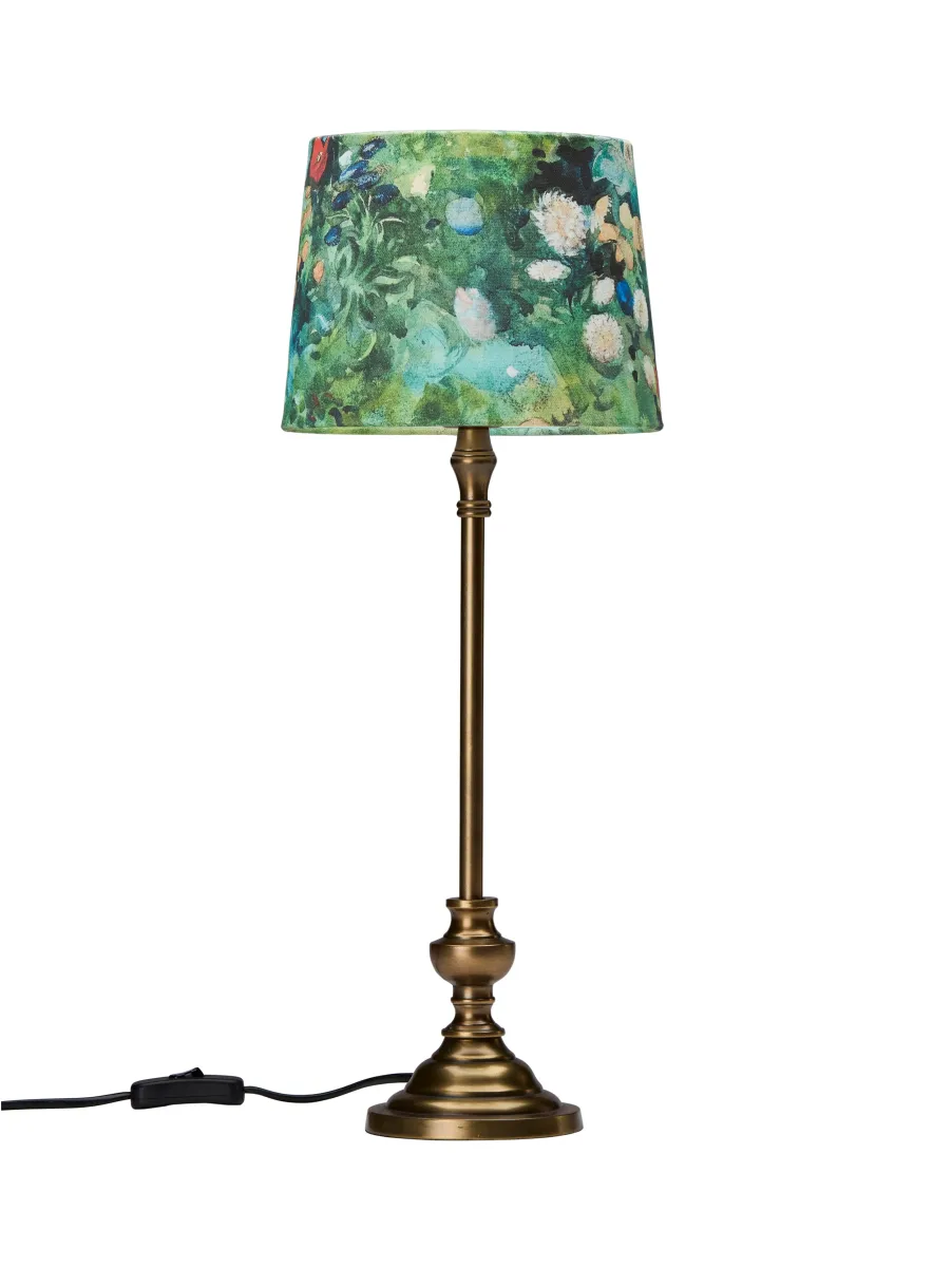 Andrea 53cm Verde lámpara de mesa De PR Home - La l&aacute;mpara de mesa Andrea, junto con la pantalla "Flores", crea una hermosa apariencia y se convierte en el centro de atenci&oacute;n de la habitaci&oacute;n.