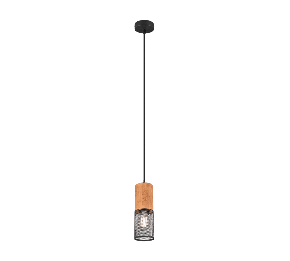 Tosh 24cm Negro Lámpas de techo De Trio Lighting - 