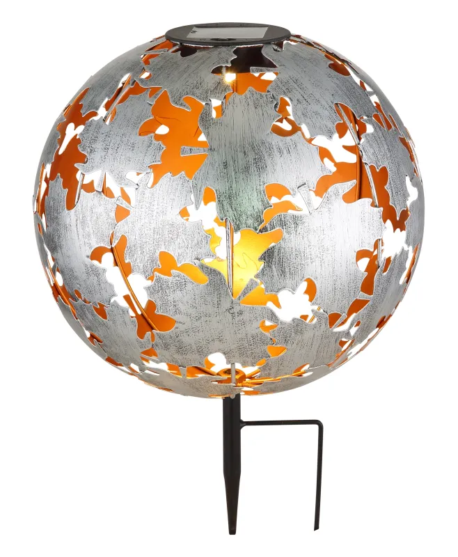 Earth Plata lámpara solar De Globo Lighting - Laddas av solen under dagen och t&auml;nds automatiskt i skymningen.