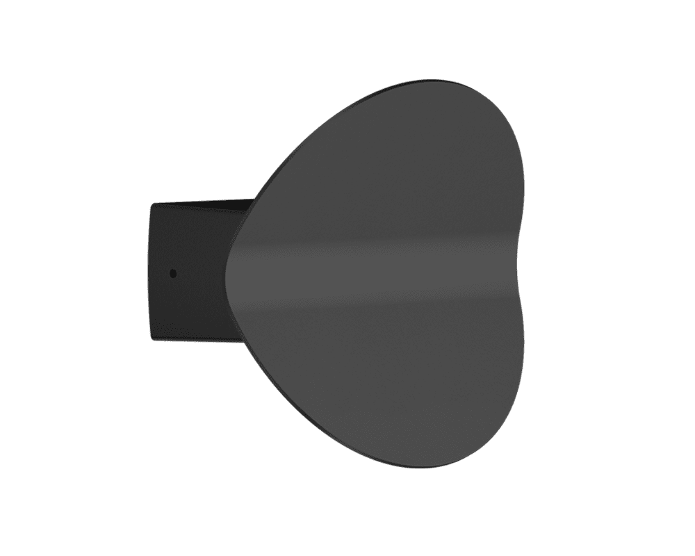 Chip Flex 15cm Negro lámpara de pared De Westal - La lámpara de pared Chip Flex está fabricada en aluminio con recubrimiento de polvo de color negro y proporciona una luz simétrica hacia arriba y hacia abajo.