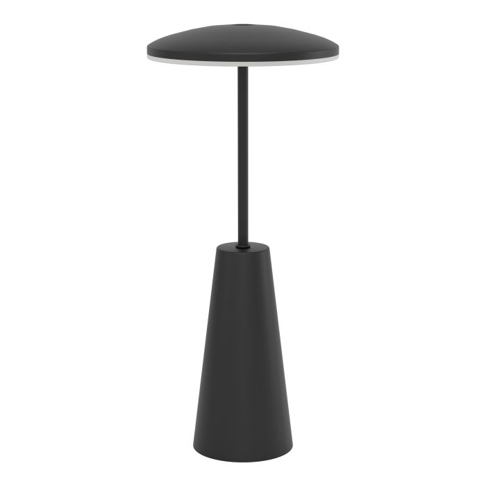 Piccola 28cm Negro portátil De Eglo - Piccola es una fuente de iluminación flexible y elegante que es igualmente adecuada para el hogar y para llevarla de viaje.