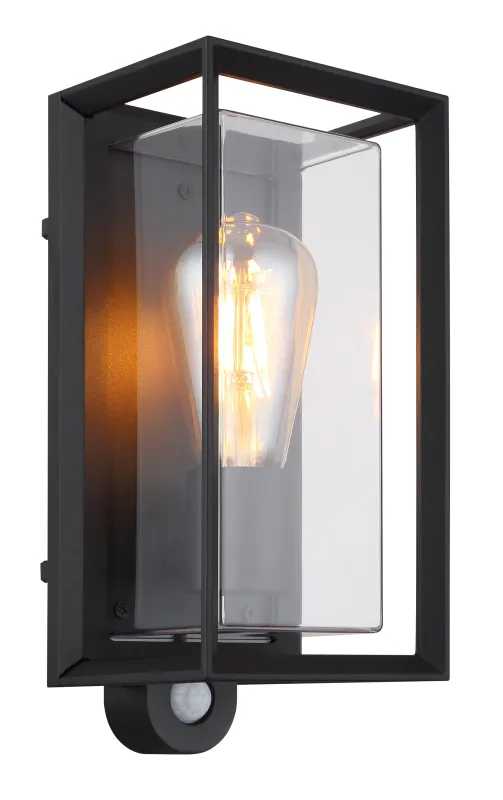 Logana Negro lámpara de exterior De Globo Lighting - Med sin rektangul&auml;ra design och unika ljusspridning kombinerar den stil och funktion.
