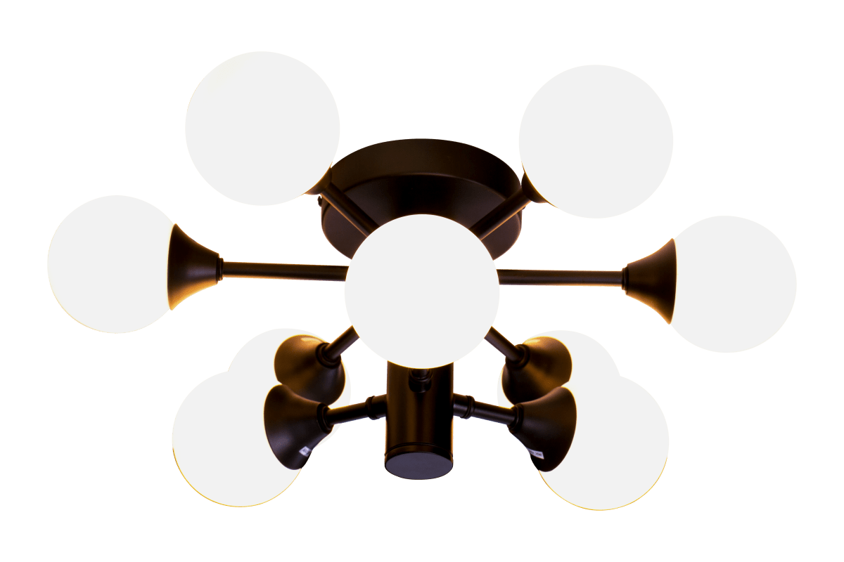 Cosmos Ø45 Negro lámpara de baño De Aneta Lighting - Cosmos es una l&aacute;mpara de techo &uacute;nica para ba&ntilde;os que proporciona una luz agradable.