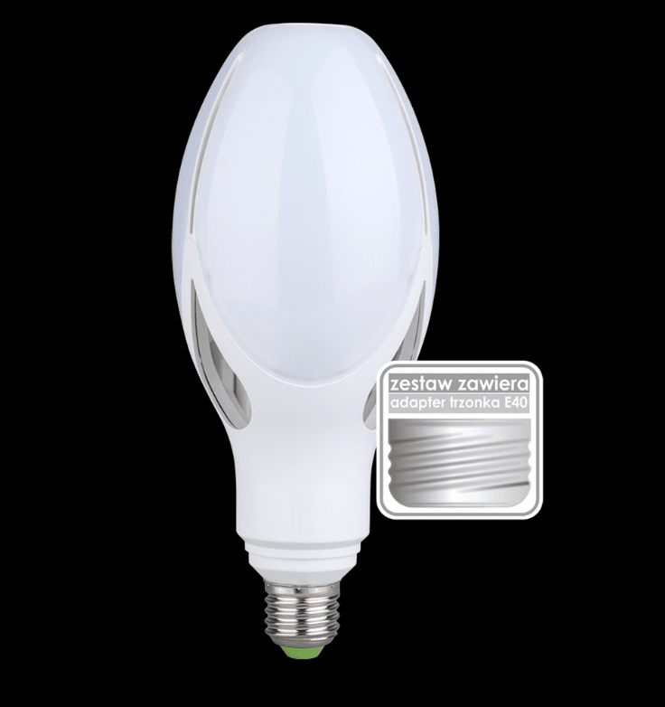 Imagen ampliada de E27 con forma de aceituna 30W 4000K De Unison - 