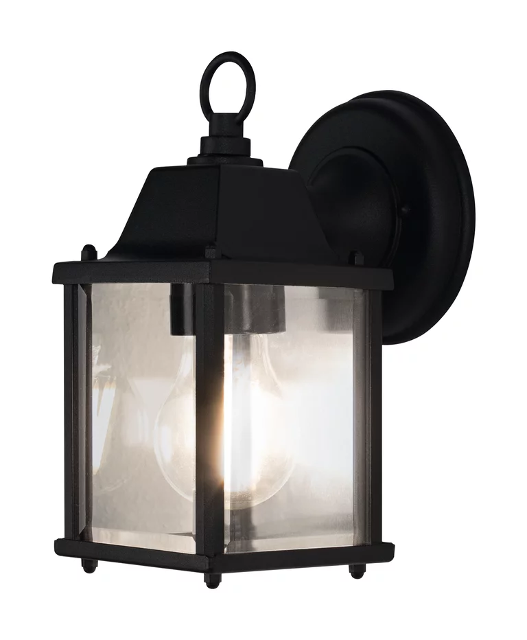 Lantern Square S Negro lámpara de exterior De Osram - Est&aacute; hecho de aluminio fundido a presi&oacute;n duradero y cuenta con una pantalla de vidrio transparente que crea una luz hermosa y acogedora.