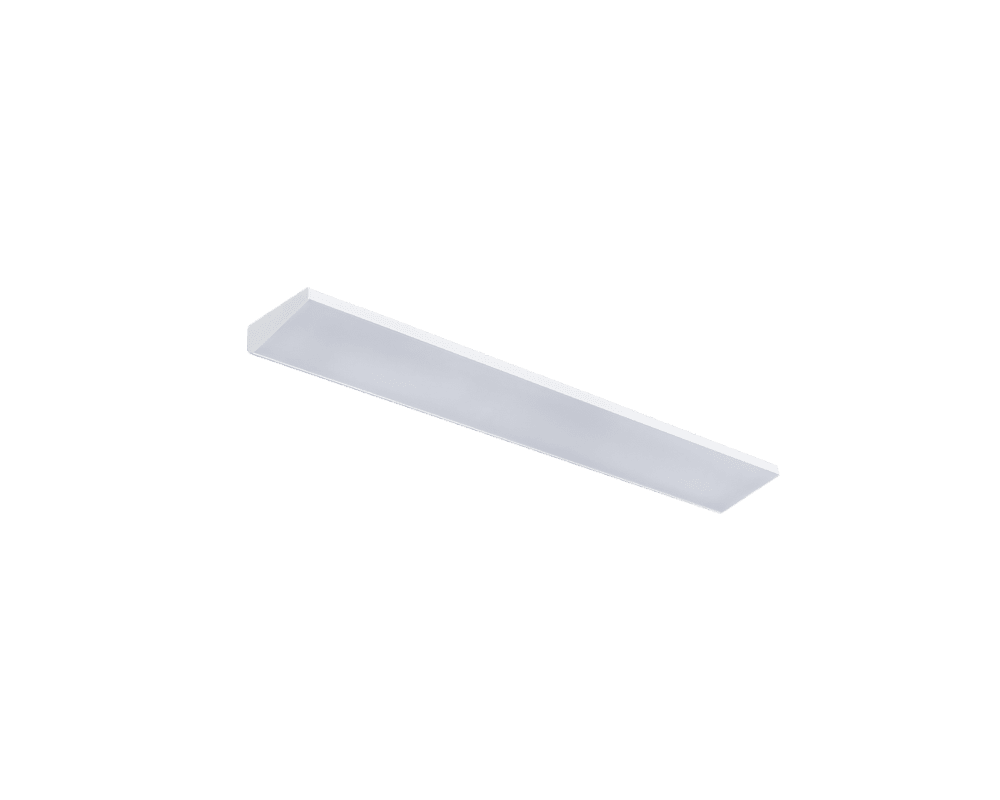 Acis Dim 60cm Blanco De Westal - Tiene dos entradas de cables en el medio de la parte trasera y un interruptor basculante que se puede mover si es necesario.