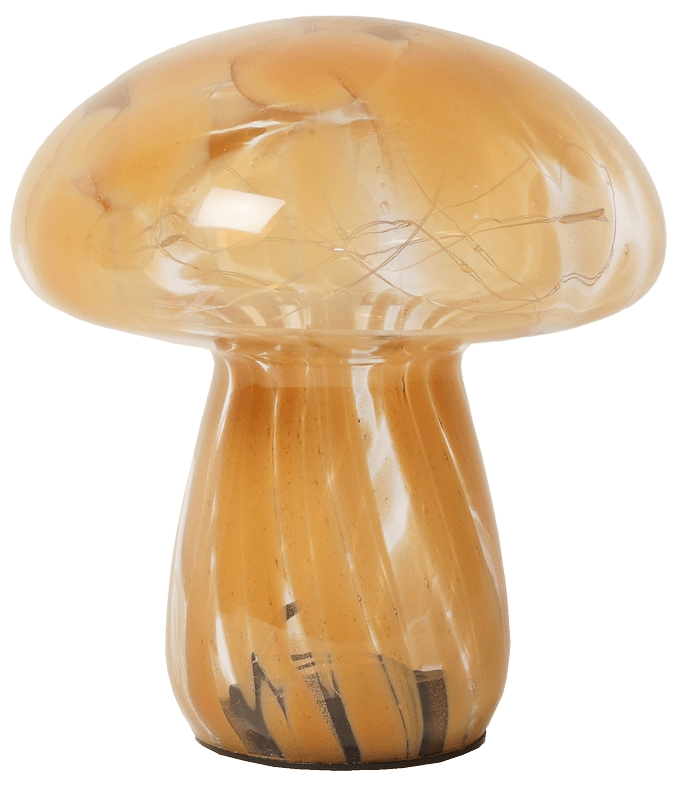 Mushy 17cm Marrón claro portátil De Eja - Esta l&aacute;mpara de mesa compacta y elegante con forma de seta aporta encanto y personalidad a cualquier estancia.