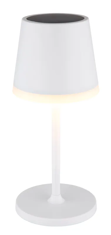 Bordslampa LED Blanco lámpara solar De Globo Lighting - Den diskreta designen sm&auml;lter in i alla milj&ouml;er och med IP44-klassning &auml;r den t&aring;lig mot v&auml;der och vind.