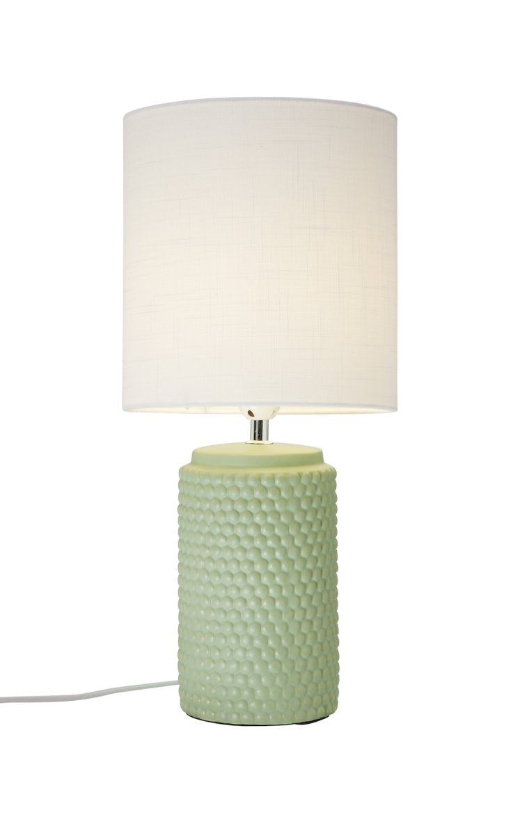 Bubble 50cm Verde lámpara de mesa De Cottex - La l&aacute;mpara de mesa Bubble es una elegante l&aacute;mpara de cer&aacute;mica en color verde claro con una estructura de burbujas &uacute;nica en la parte superior.