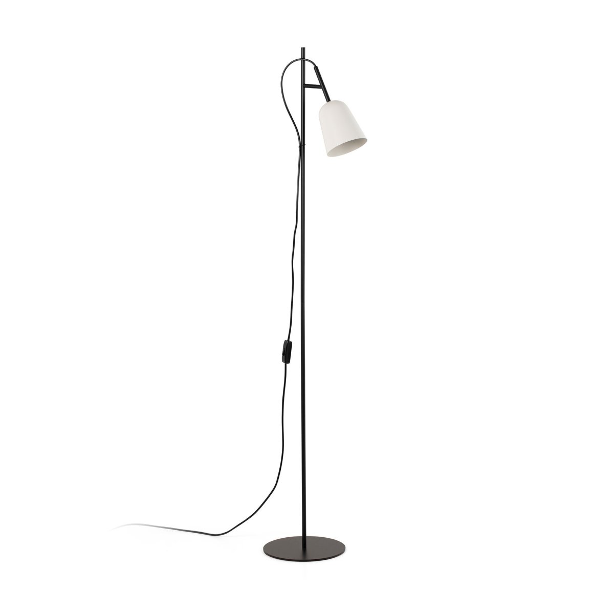 Studio Blanco lámpara de pie De Faro Barcelona - Studio es una elegante l&aacute;mpara de pie de Nahtrang, inspirada en el dise&ntilde;o cl&aacute;sico de los a&ntilde;os 50: atemporal y moderna a la vez.