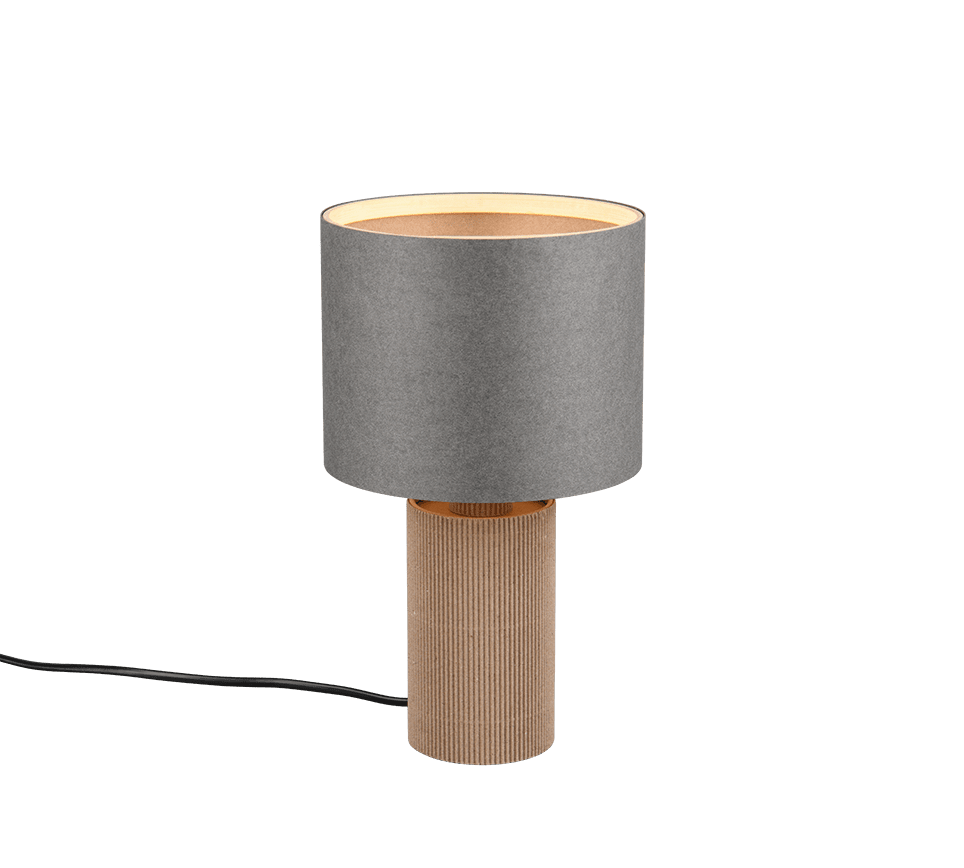 Canio 28cm Gris lámpara de mesa De Trio Lighting - 