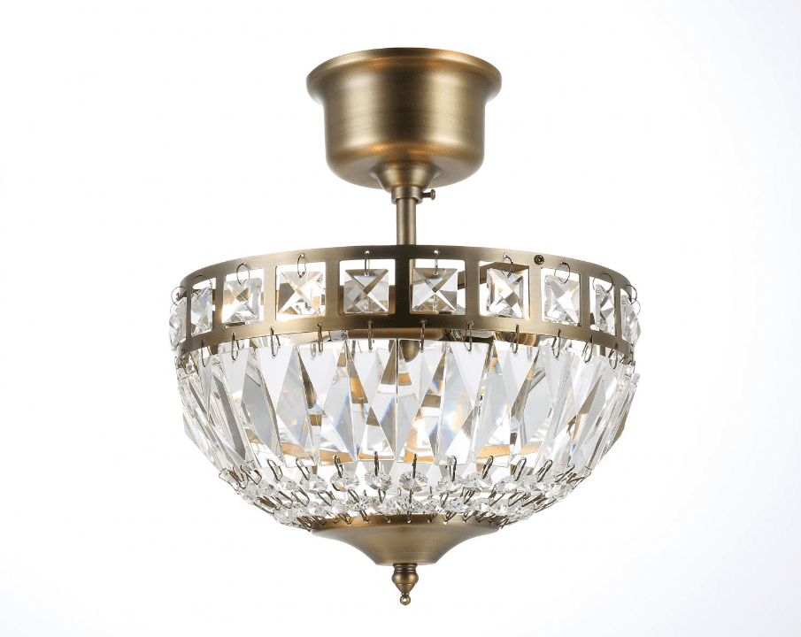 Flores Ø25 Latón antiguo cristal De Norrsken Design - Los cristales K9 de clase 1 cortados a mano crean un brillo espectacular y un hermoso juego de luz que transforma cualquier habitaci&oacute;n en un oasis resplandeciente.