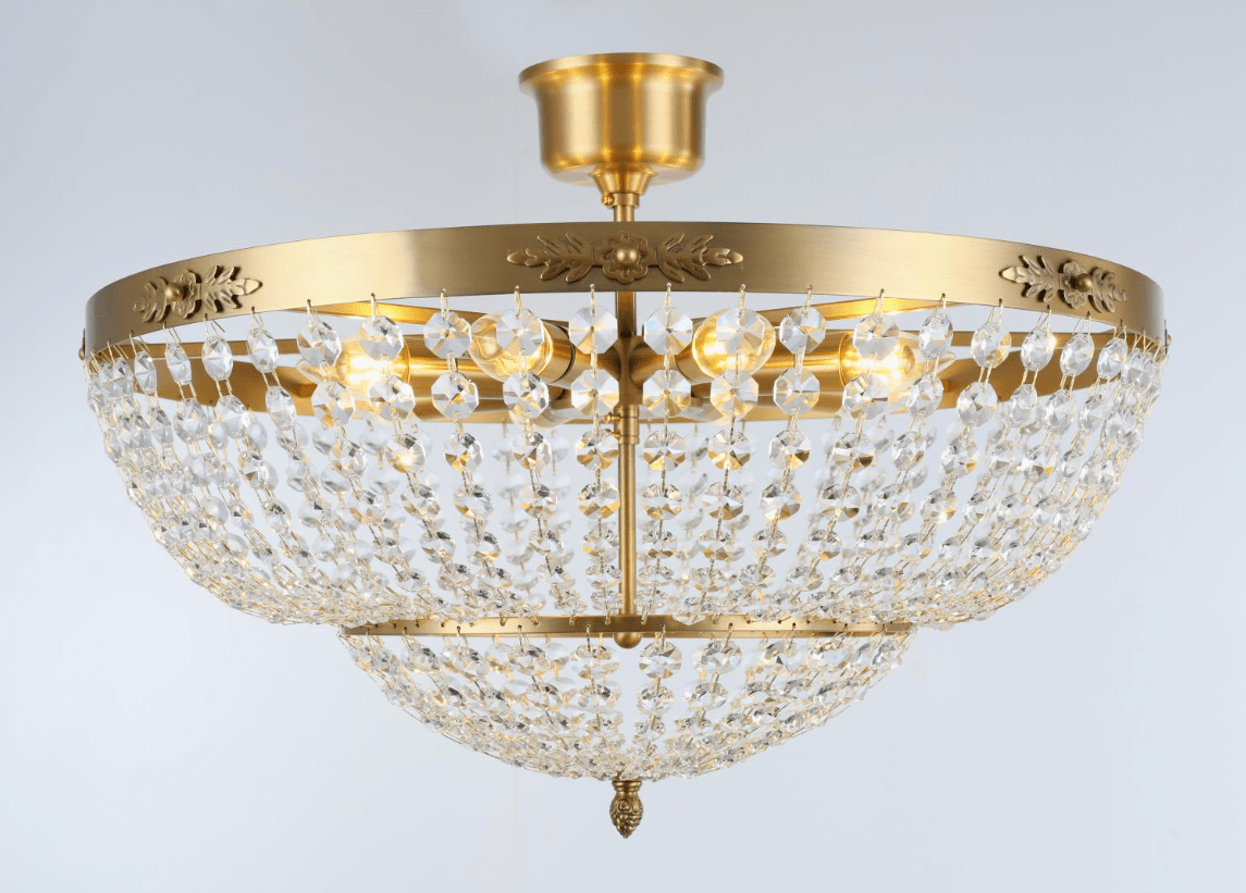 Victoria Ø55 cristal De Norrsken Design - La lámpara está equipada con prismas cortados a mano hechos de cristal K9 de clase 1, que difunden una luz deslumbrante y hermosa en la habitación.