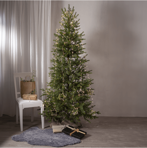 Luces Para Árbol De Navidad Dew Drop 2m Plata De Star Trading - Guirnalda de &aacute;rbol de Navidad con c&aacute;lidas gotas de roc&iacute;o blanco.