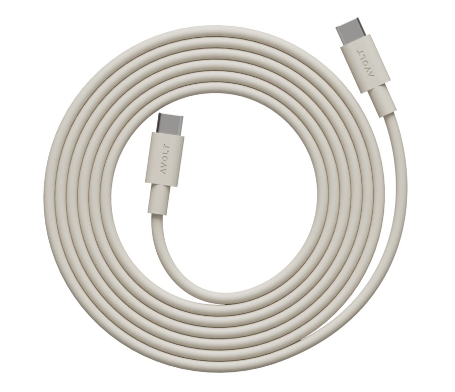 Cable 1 USB C to USB C Charging Cable, 2m Arena De Avolt - El cable 1 USB-C a USB-C de Avolt combina una carga potente con un elegante dise&ntilde;o escandinavo.