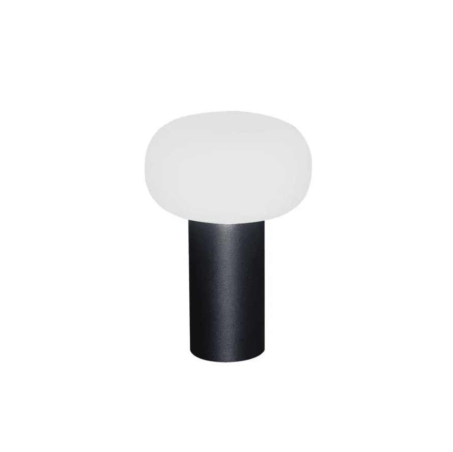 Antibes 20cm Negro portátil De Konstsmide - La lámpara tiene un regulador de intensidad para ajustar el brillo y la temperatura del color.