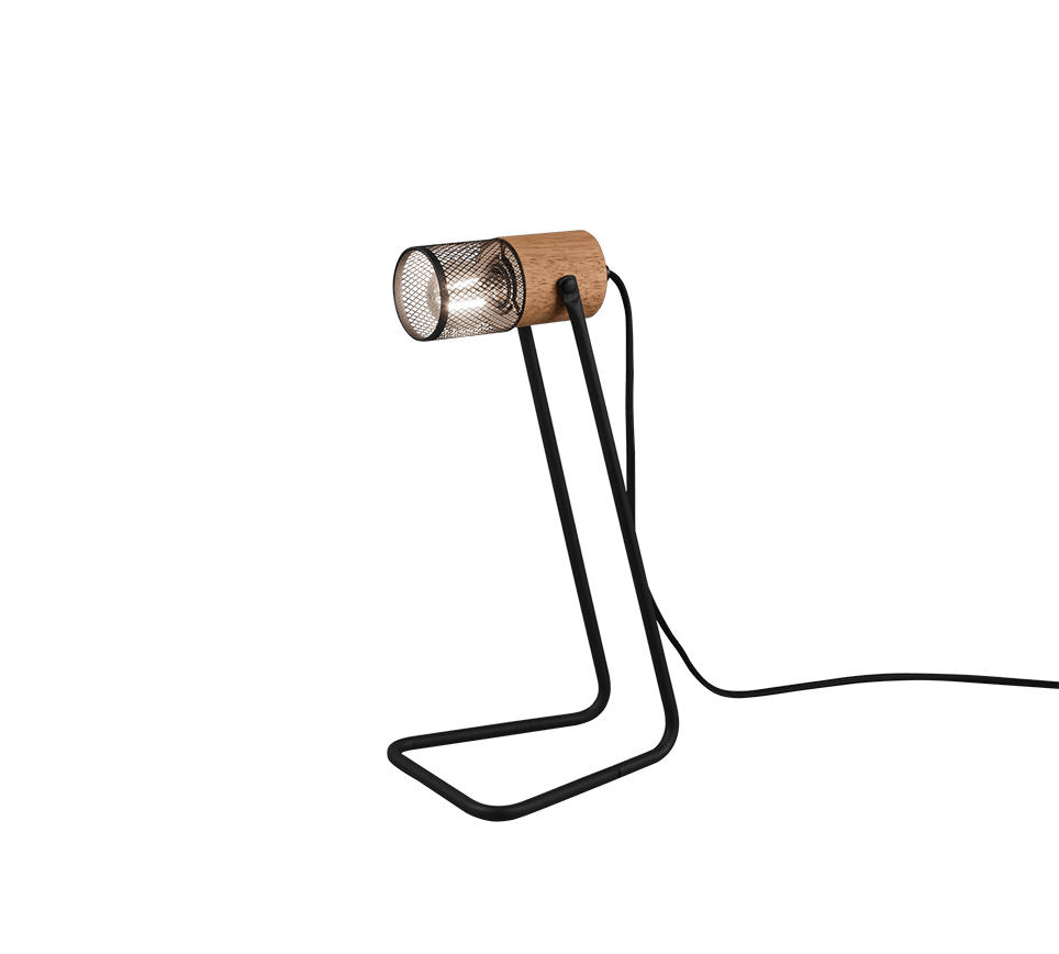 Tosh 40cm Negro lámpara de escritorio De Trio Lighting - 