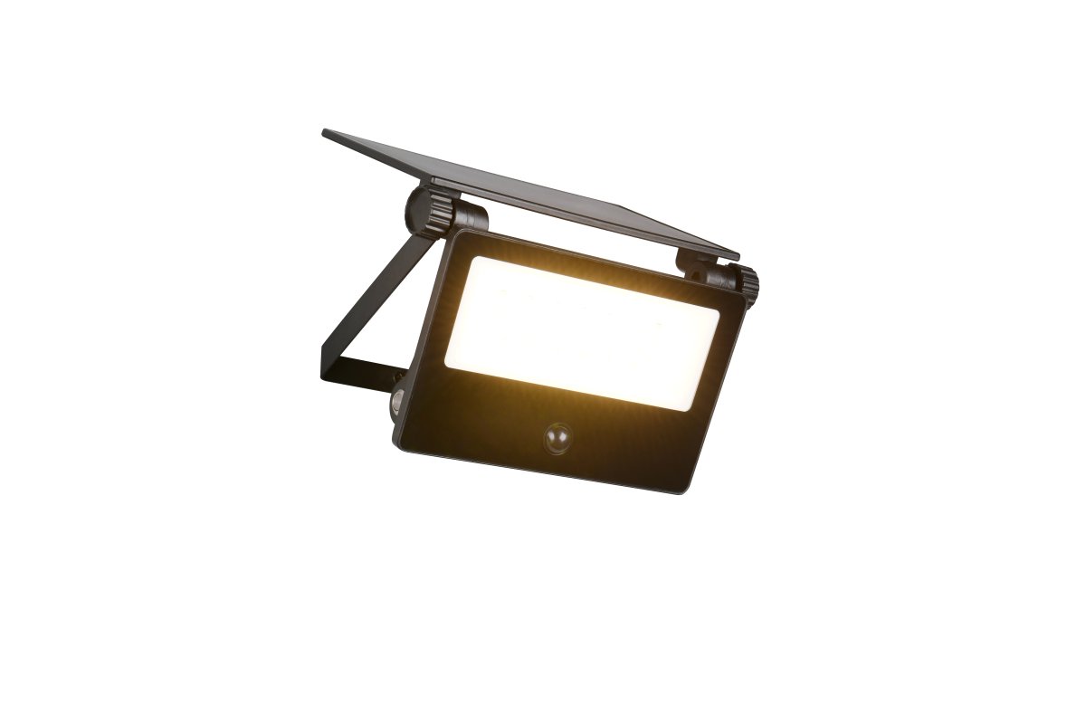 Moura 15cm Negro lámpara de exterior De Trio Lighting - Moura es una luz de exterior potente y respetuosa con el medio ambiente con panel solar integrado y baterías recargables.