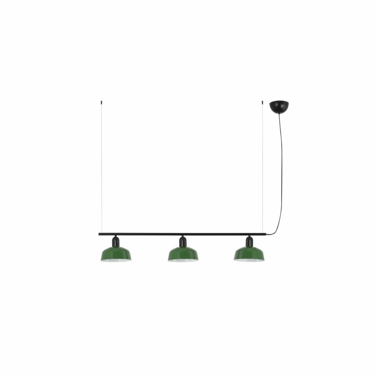 Tatawin 100cm Verde Lámpas de techo De Faro Barcelona - La forma de la pantalla se inspira en los tejados de las casas tradicionales de Tataouine, un pueblo del sureste de T&uacute;nez.