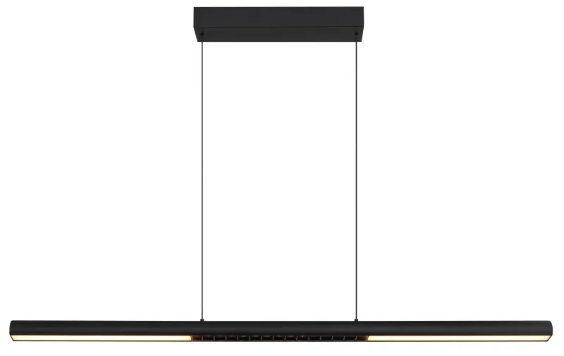Cody 120cm Negro Lámpas de techo De Globo Lighting - Lampan &auml;r tillverkad av aluminium i en mattsvart finish som ger ett elegant och tidl&ouml;st uttryck som smidigt sm&auml;lter in i olika inredningsstilar, perfekt f&ouml;r stora matbord eller k&ouml;ks&ouml;ar.